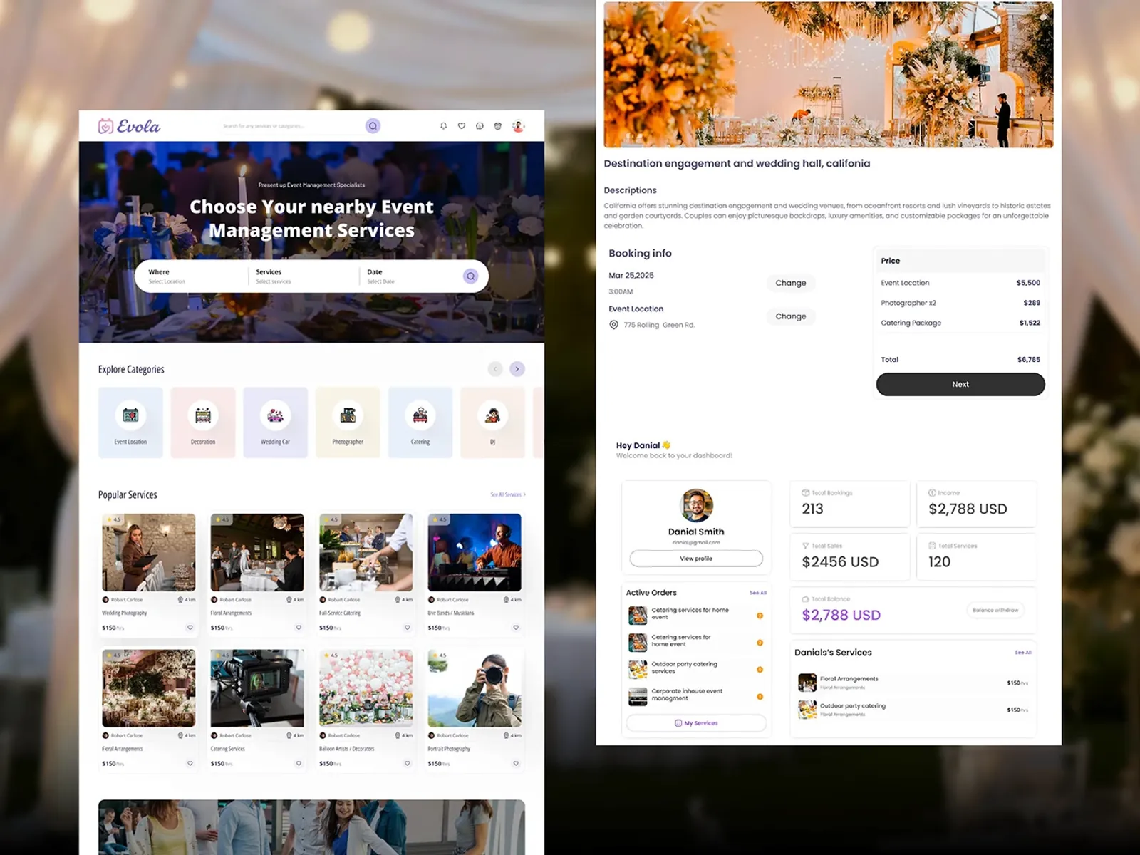 Evola marketplace app design - view 3