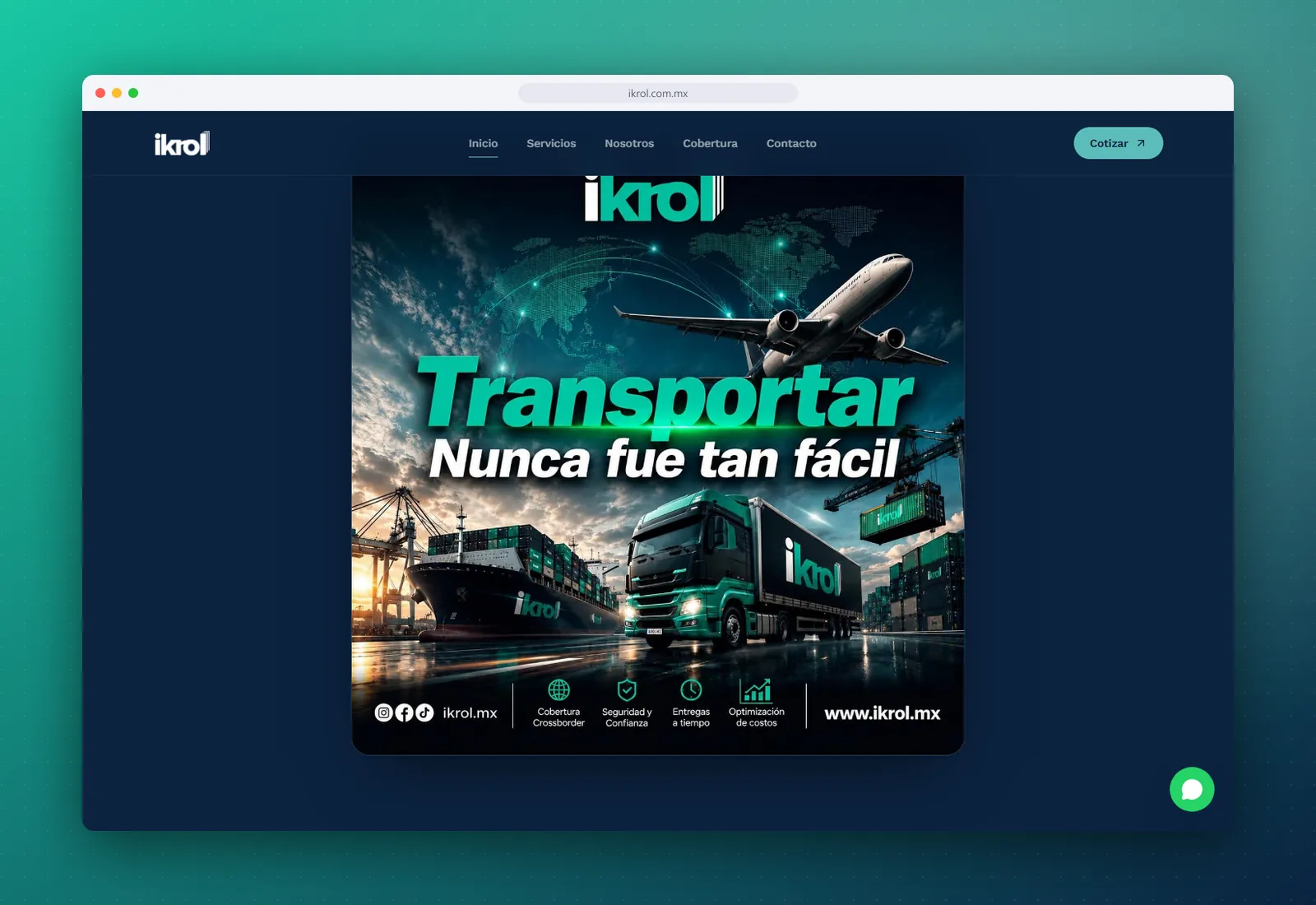 IKROL corporate website - view 1