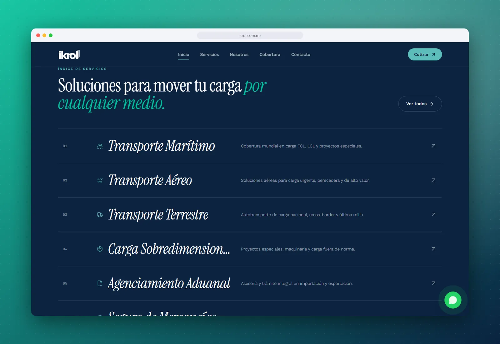 IKROL corporate website - view 2