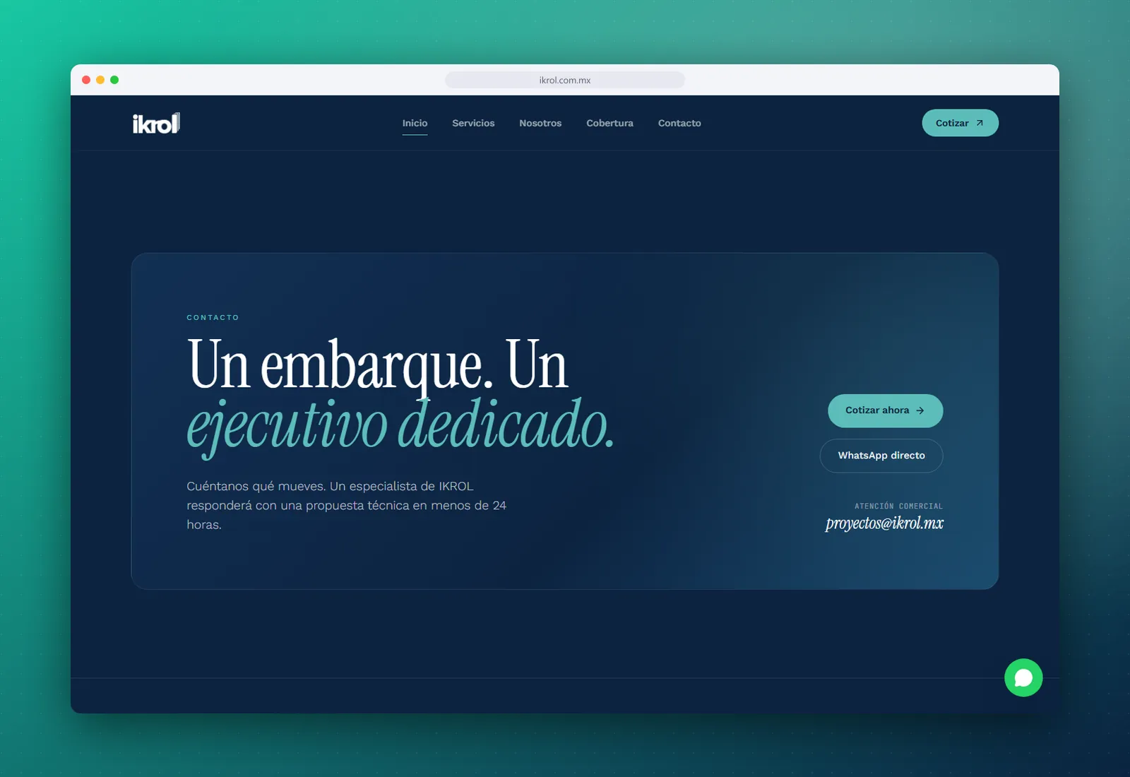 IKROL corporate website - view 3
