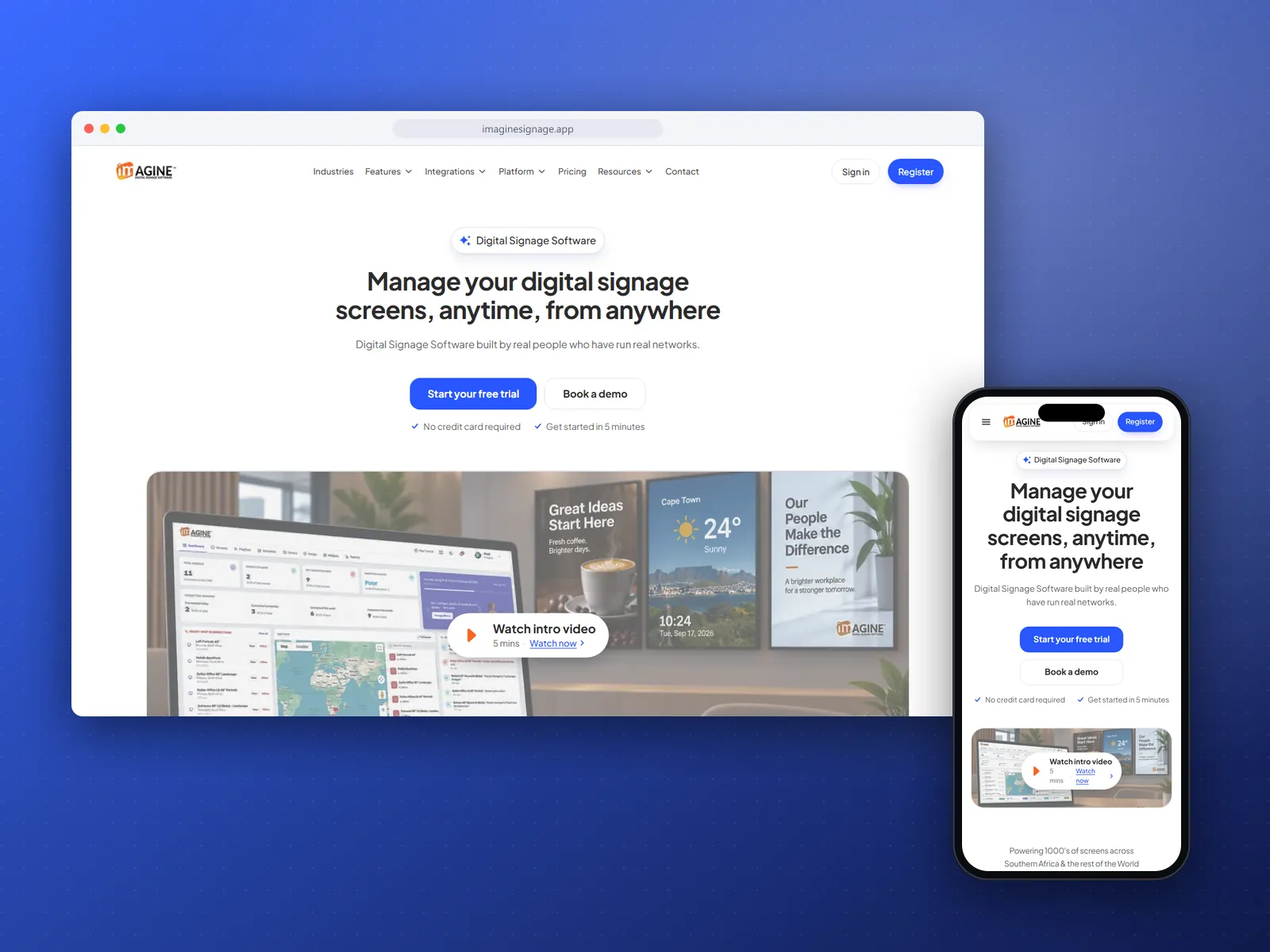 Imagine Signage - saas platform by NeoAltair