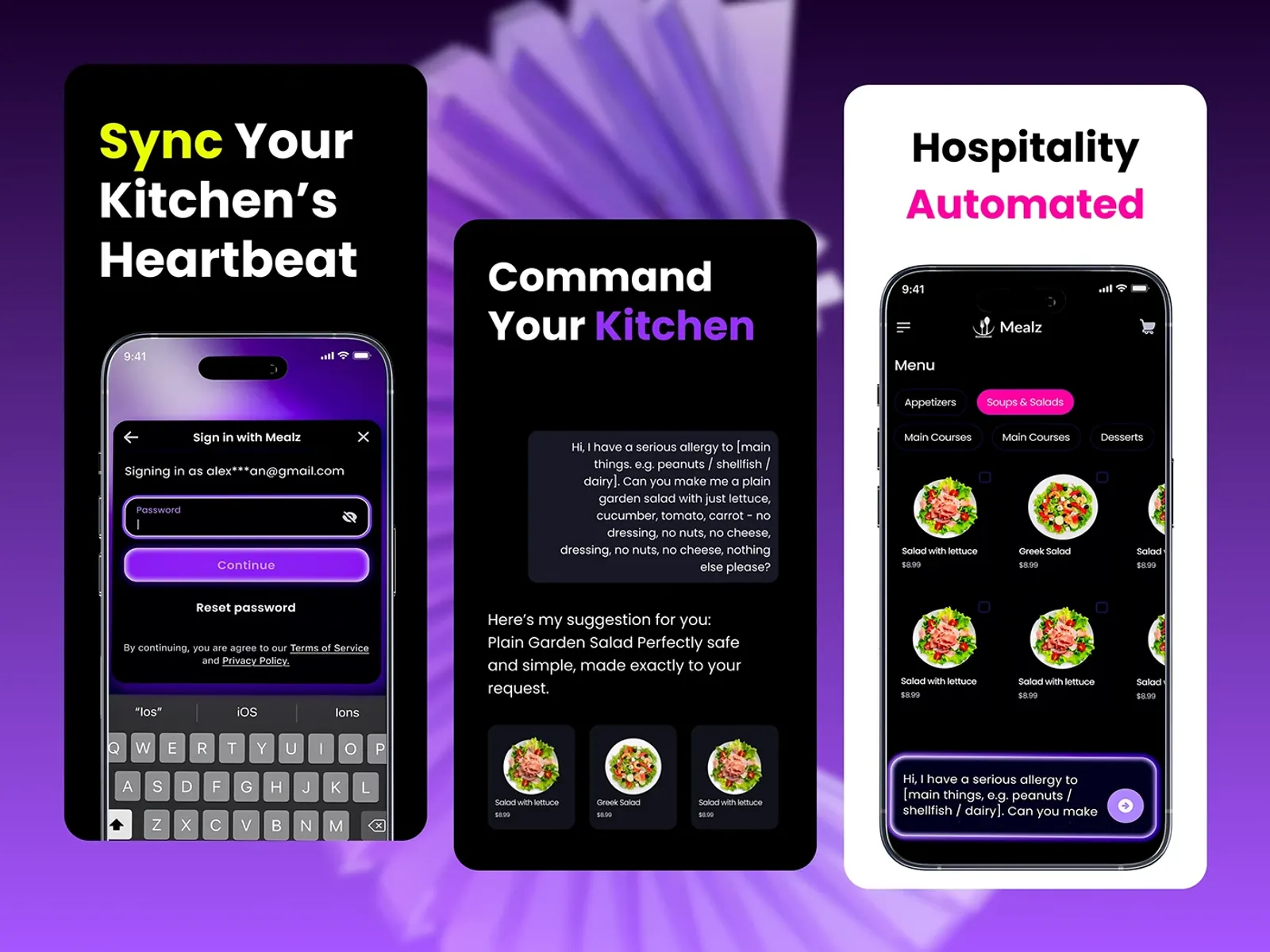 Mealz restaurant app design - view 1