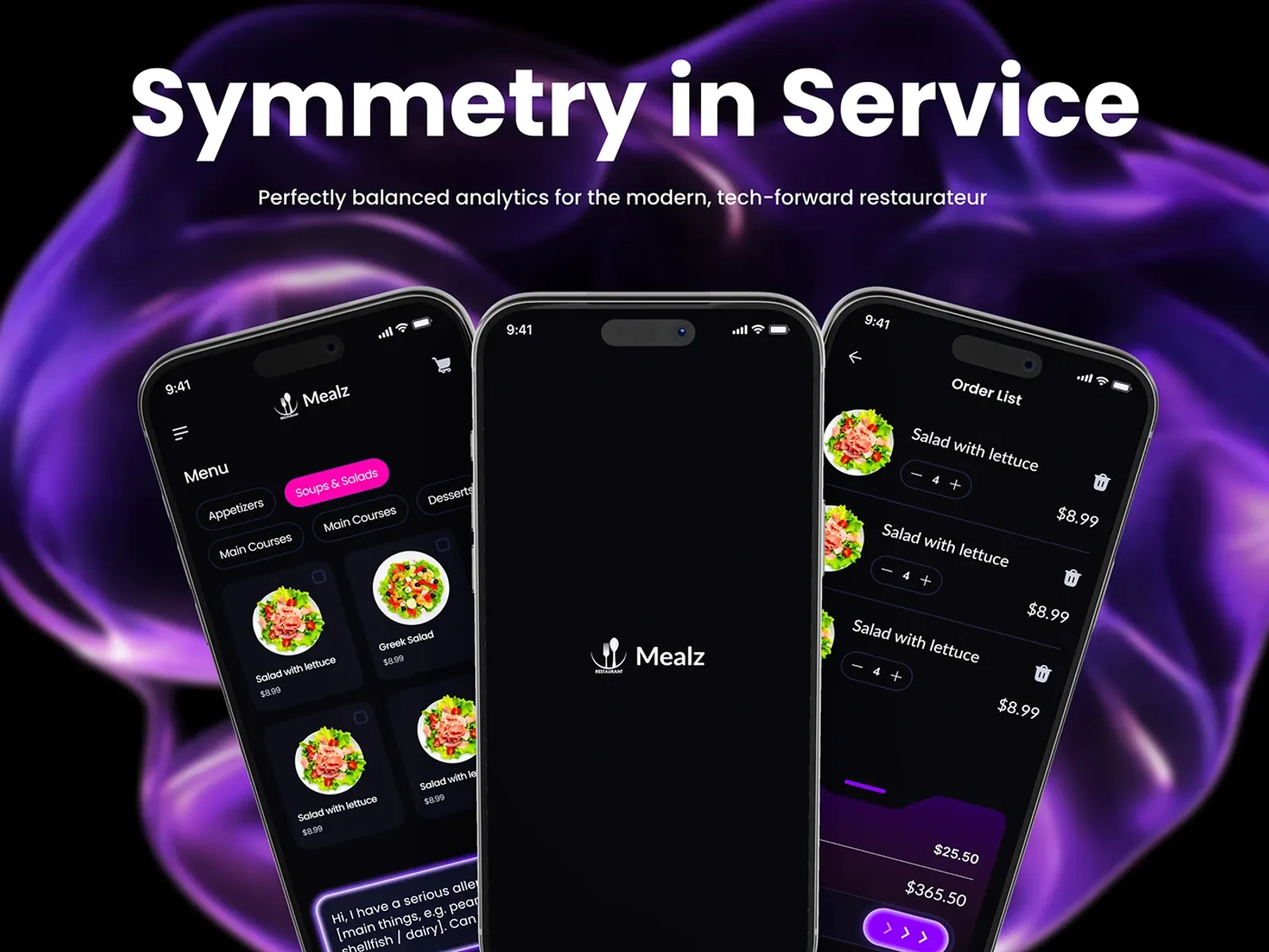 Mealz restaurant app design - view 2