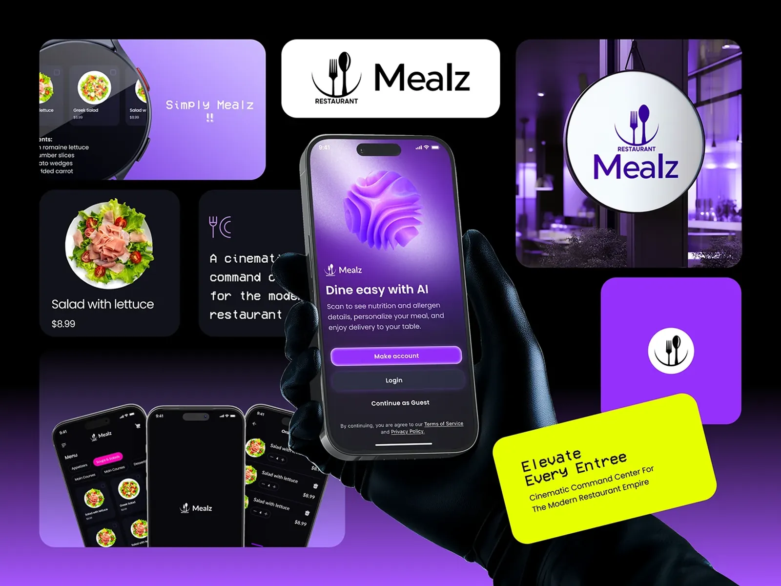 Mealz - restaurant app design by NeoAltair