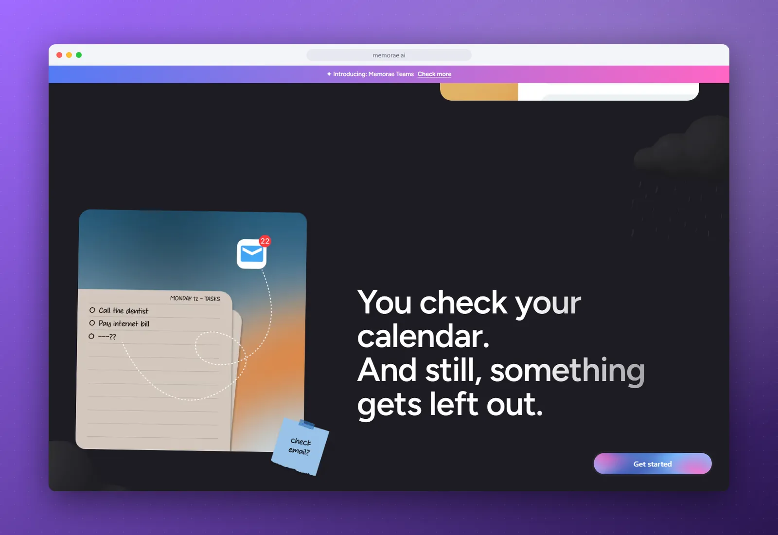 Memorae ai assistant - view 2