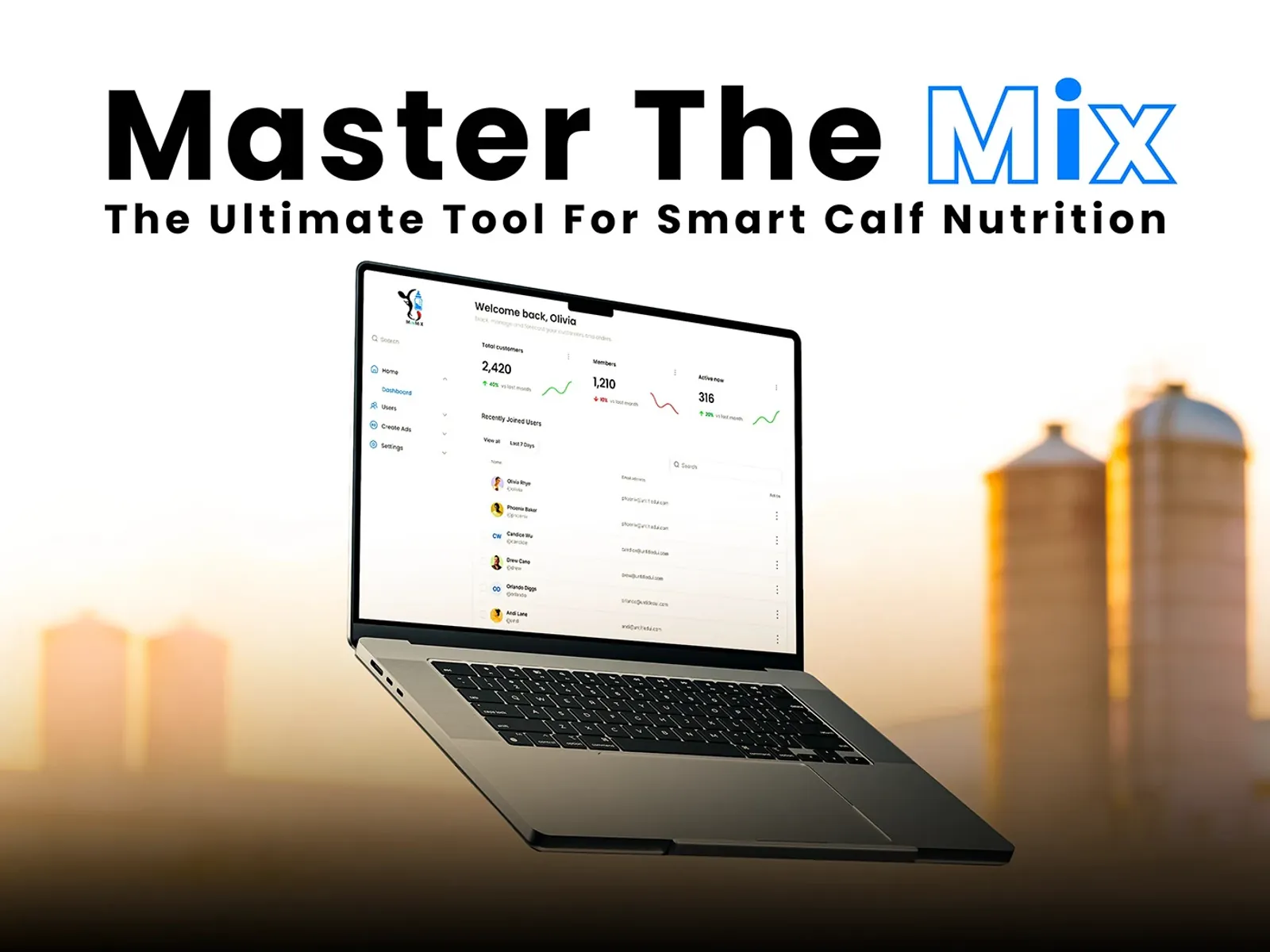 Milk Mix agritech app design - view 2