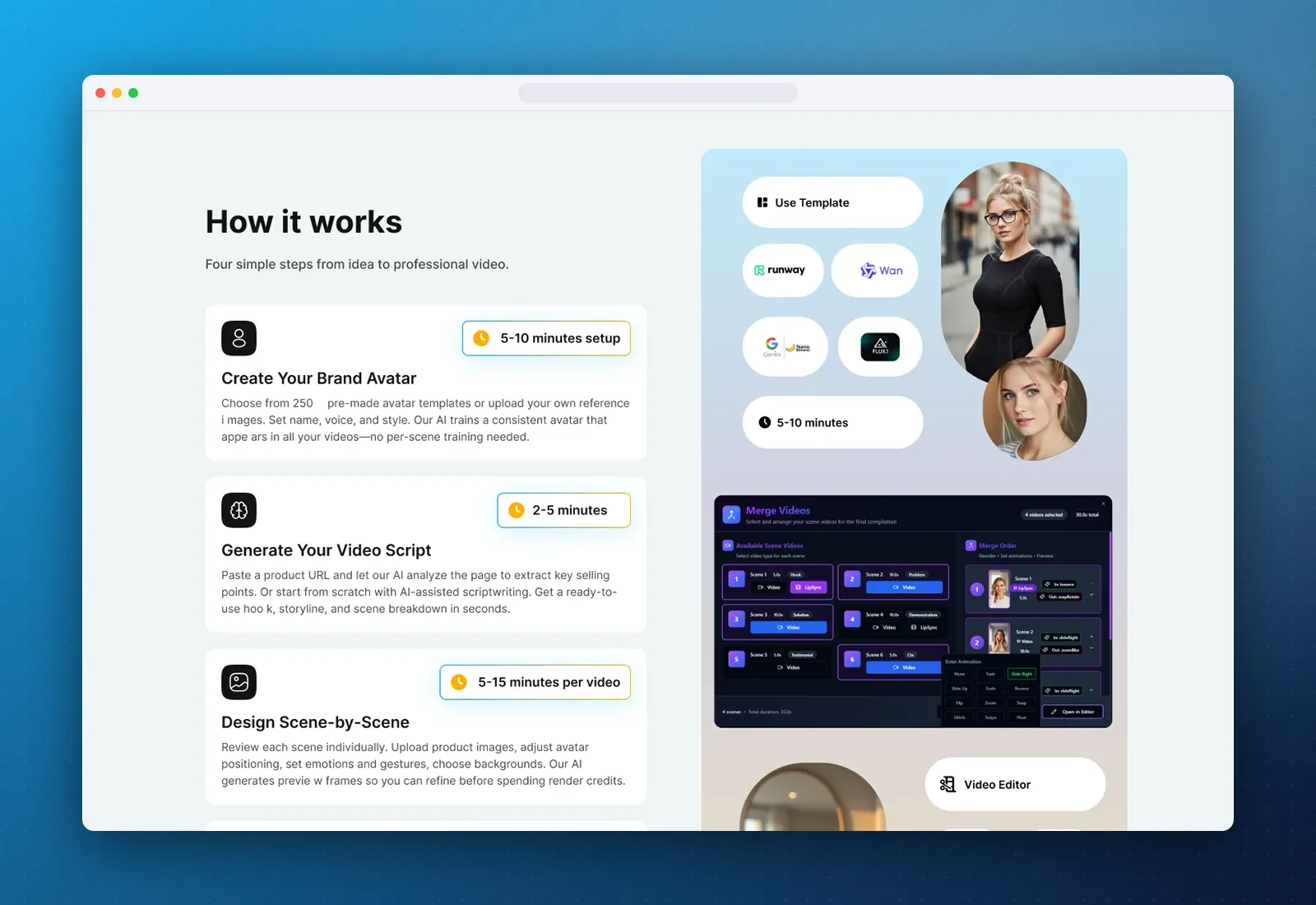 StarUGC ai video website - view 2